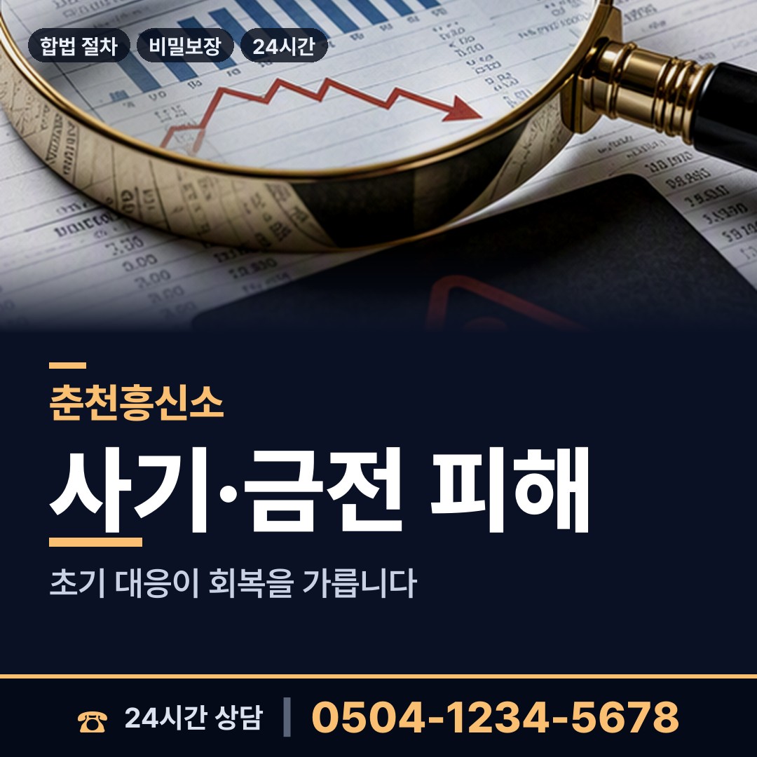 춘천 소양동 투자사기조사 상담 안내